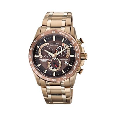 Men's perpetual chronograph grey watch at4106-52x